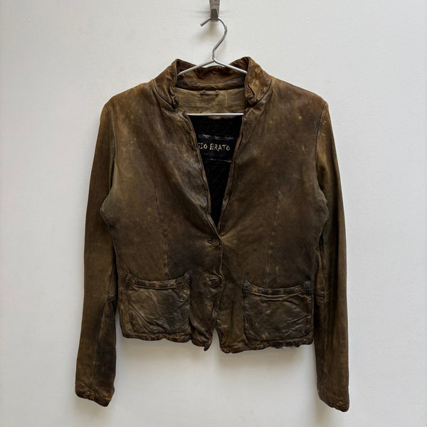 Giorgio Brato Leather Blazer Jacket