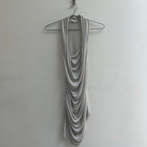 00S Helmut Lang Asymmetrical Draped Tank Top
