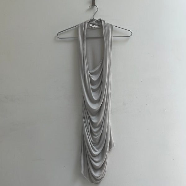 00S Helmut Lang Asymmetrical Draped Tank Top
