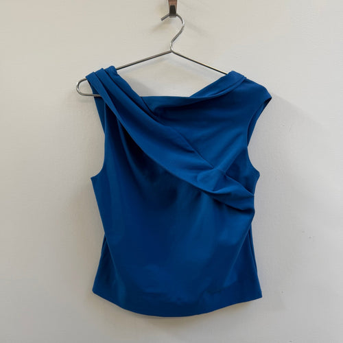 SS16 Balenciaga Pleat Detail Sleeveless Top