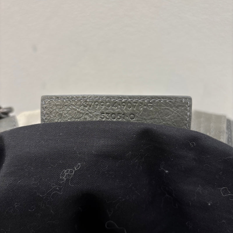 FW14 Balenciaga Suede Dual Pocket Duffle Bag