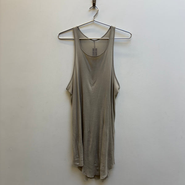 FW24 Rick Owens ‘PORTERVILLE’ Long Tank Top (Cream)