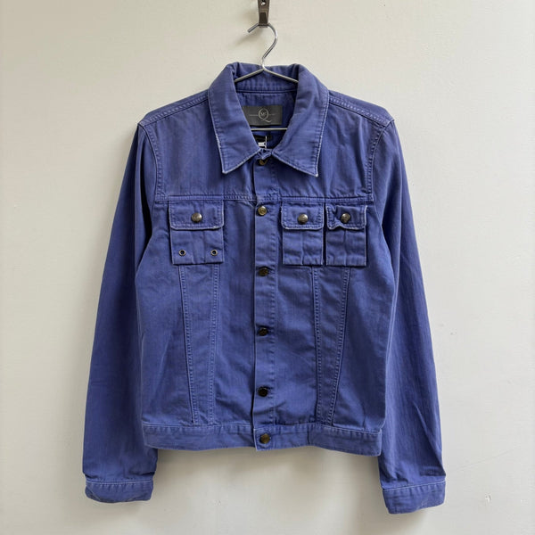 MCQ Alexander McQueen Purple Multi Pocket Trucker Jacket