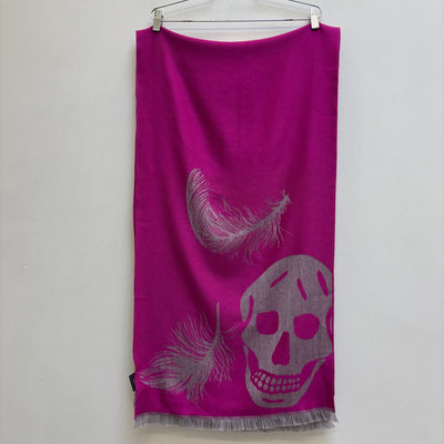 Alexander McQueen Wool Skull Scarf