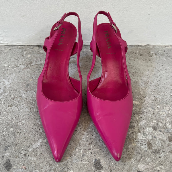 00S Prada Slingback Pumps