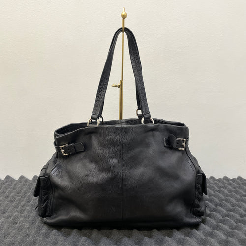 SS04 Prada Vitello Daino Side Pocket Leather Handbag