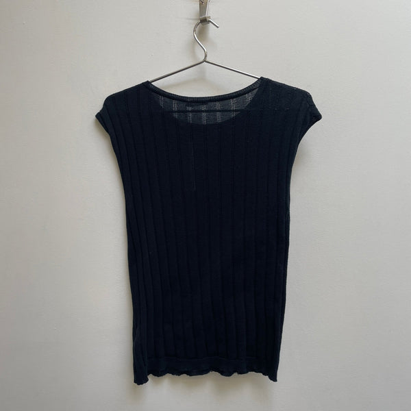 90s Ann Demeulemeester Sleeveless Ribbed Top
