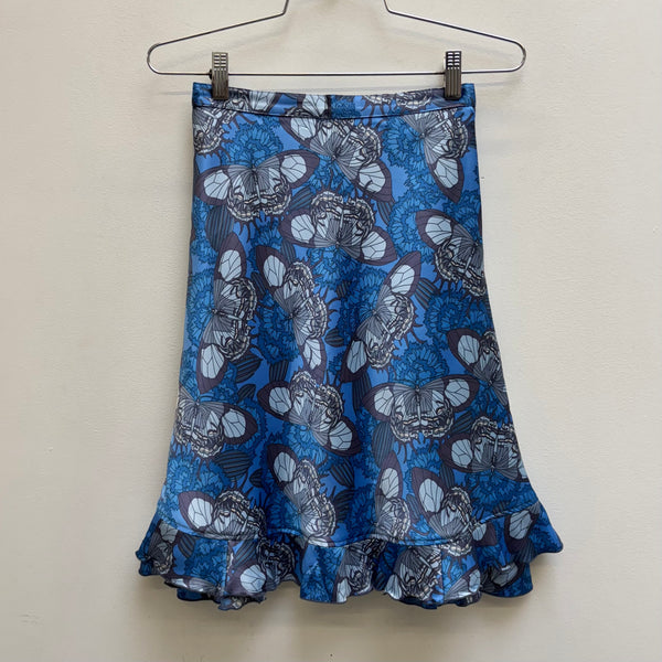 00s Hysteric Glamour Floral Butterfly Flare Skirt