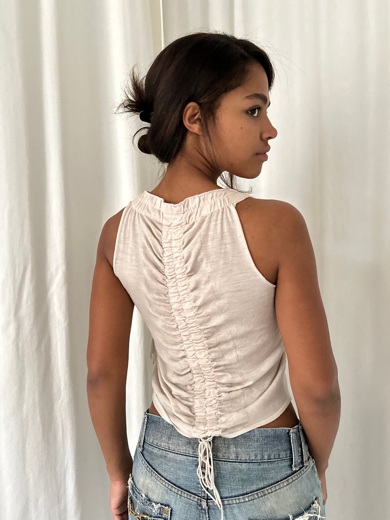 00s Gucci by Tom Ford Ruched Tank Top
