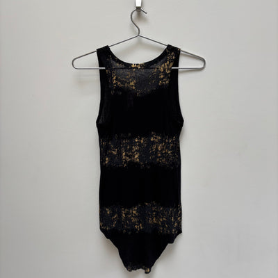 Haider Ackermann Gold Ribbed Tank Top