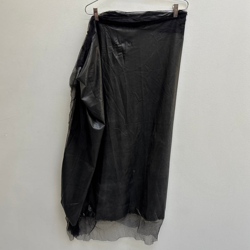 Marc Le Bihan Latex Tule Maxi Skirt