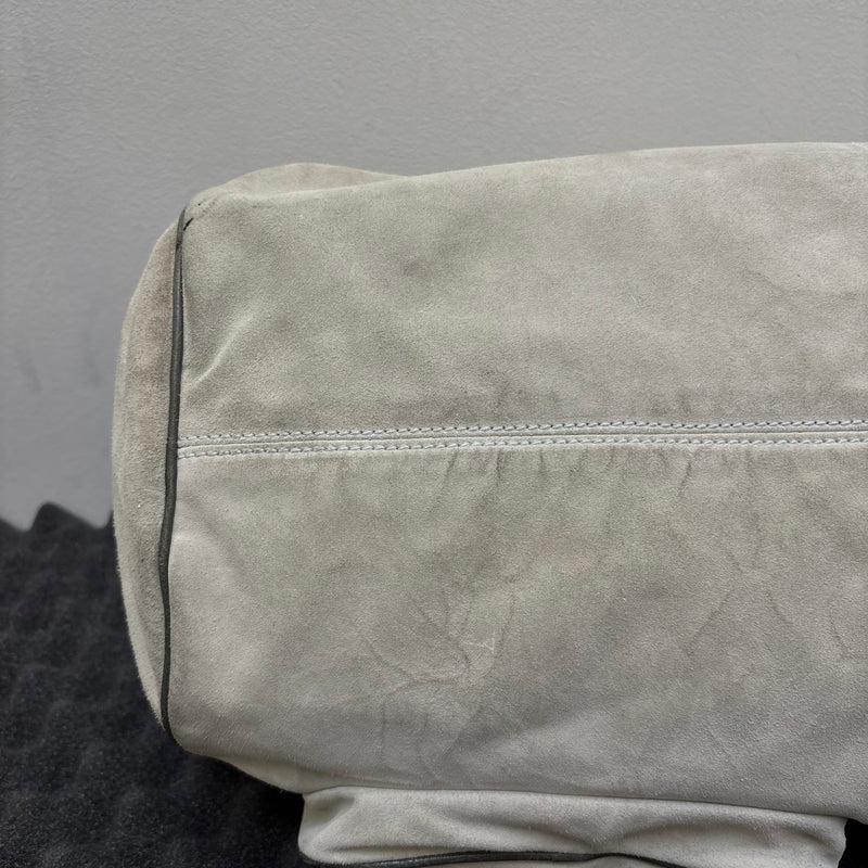 FW14 Balenciaga Suede Dual Pocket Duffle Bag