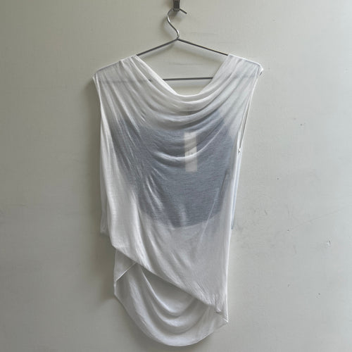 00S Helmut Lang Print Gathered Top