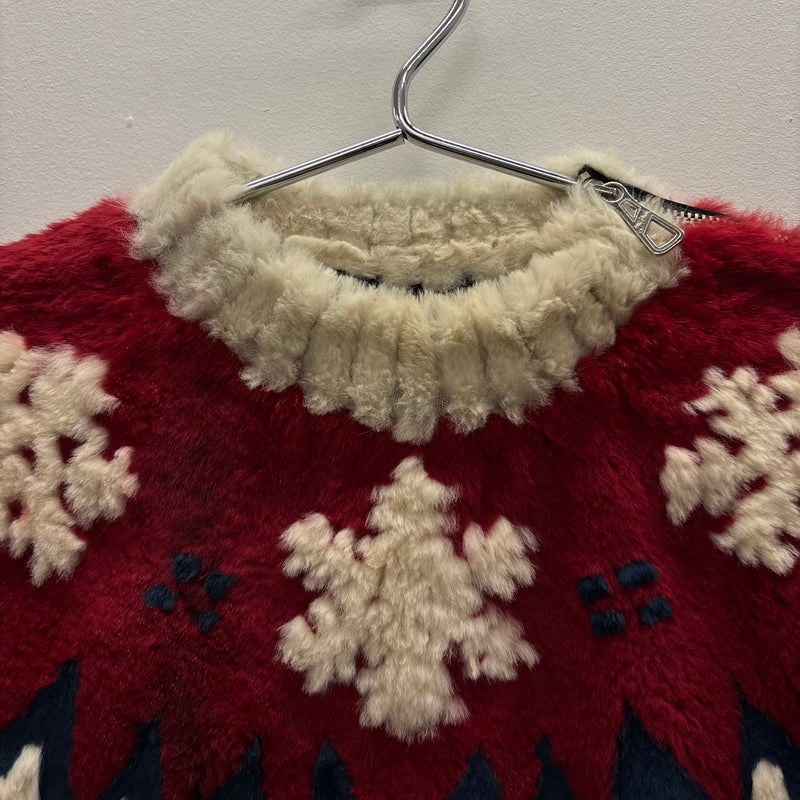 FW99 Jean Paul Gaultier Rabbit Fur Nordic Sweater