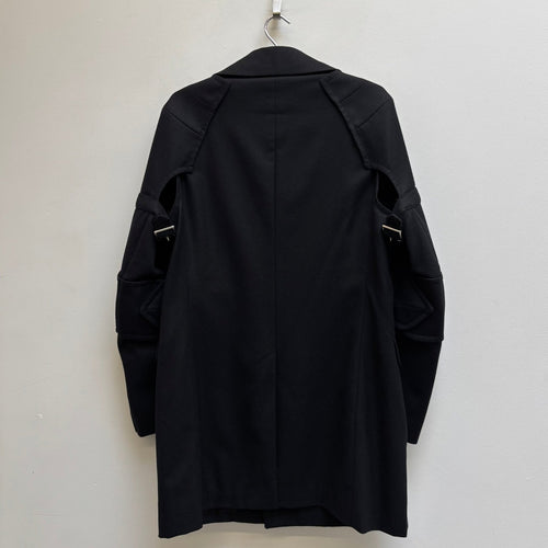 FW16 Comme Des Garçons Homme Plus Buckle Armour Wool Coat