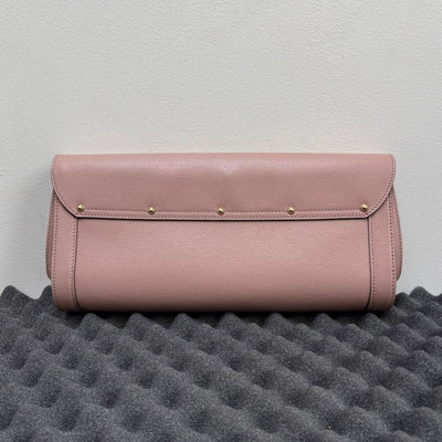 00s Gucci Bamboo Bar Leather Clutch