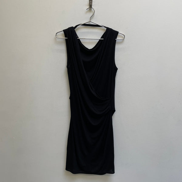 00s Helmut Lang (Lang Era) Draped Neckline Dress