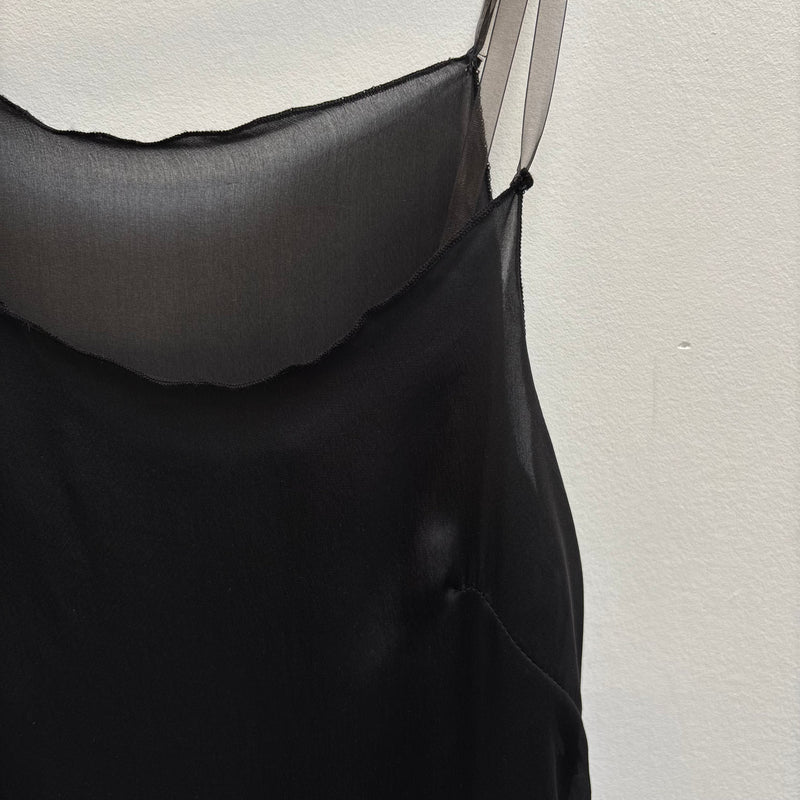 Paul Hardy Satin High Neck Slip Dress