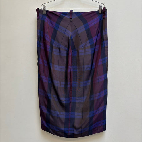 Y’s by Yohji Yamamoto Tartan Check Midi Skirt
