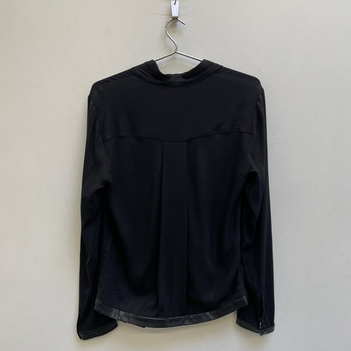 00s Helmut Lang (Lang Era) Leather Belt Blouse
