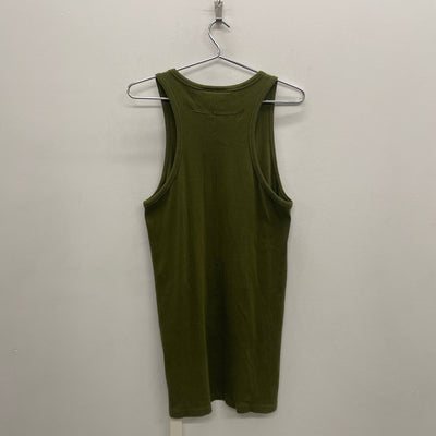 Givenchy by Ricardo Tisci Green Ribbed Tank Top