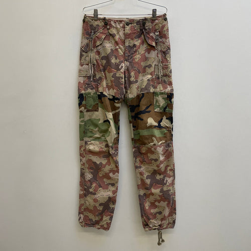 MIHARA YASUHIRO FLORAL CAMO RECONSTRUCTED CARGO PANTS