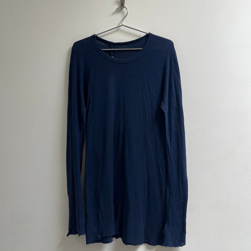 FW18 Boris Bidjan Saberi Dark Nuclear Blue Long Sleeve Tee