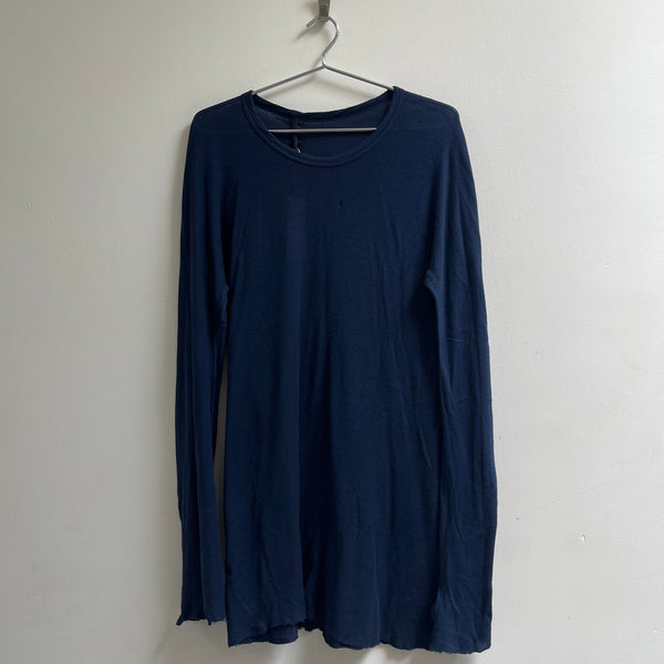 FW18 Boris Bidjan Saberi Dark Nuclear Blue Long Sleeve Tee