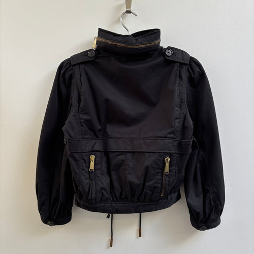 Dsquared2 Cropped Puff Sleeve Military Jacket