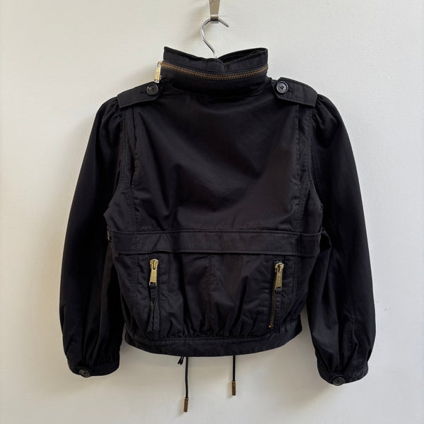 Dsquared2 Cropped Puff Sleeve Military Jacket