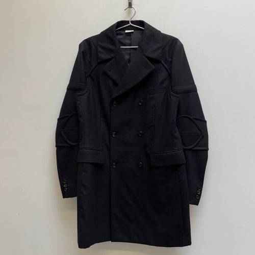 FW16 Comme Des Garçons Homme Plus Buckle Armour Wool Coat