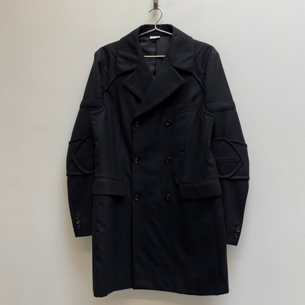 FW16 Comme Des Garçons Homme Plus Buckle Armour Wool Coat