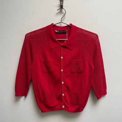 00s Dsquared2 Knit Mesh Sleeve Cardigan