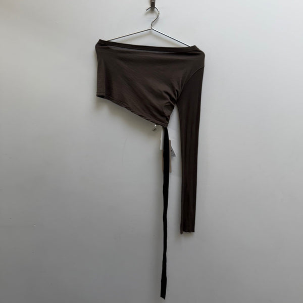 FW19 Rick Owens DRKSHDW Single Long Sleeve Cropped Top