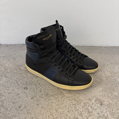 Yves Saint Laurent High-Top Leather Sneakers