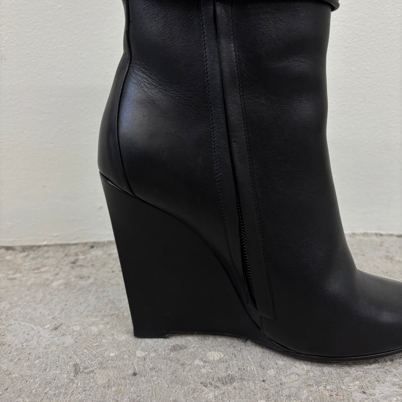 Givenchy Shark Lock Wedge Heel Boots