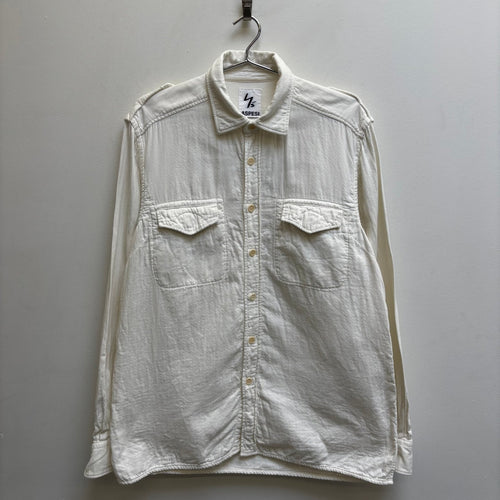00s Yohji Yamamoto Y’s Fatigued Military Button Up Shirt
