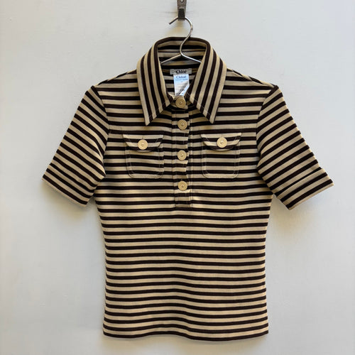 FW17 Chloe Striped Polo T-Shirt