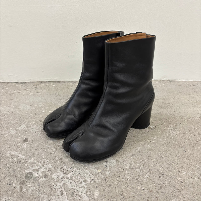 Maison Margiela Leather Tabi Heeled Boots