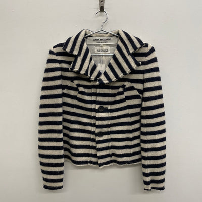 FW03 Junya Watanabe Wool Striped Button Up Blazer