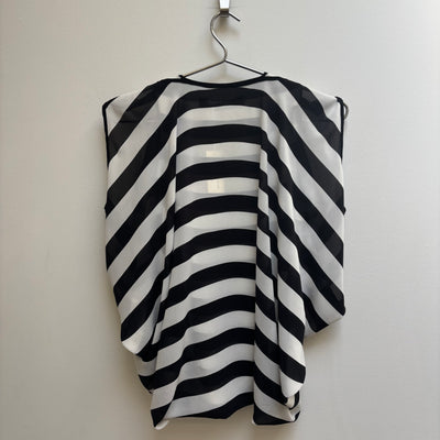 SS09 Junya Watanabe Striped Draped Top