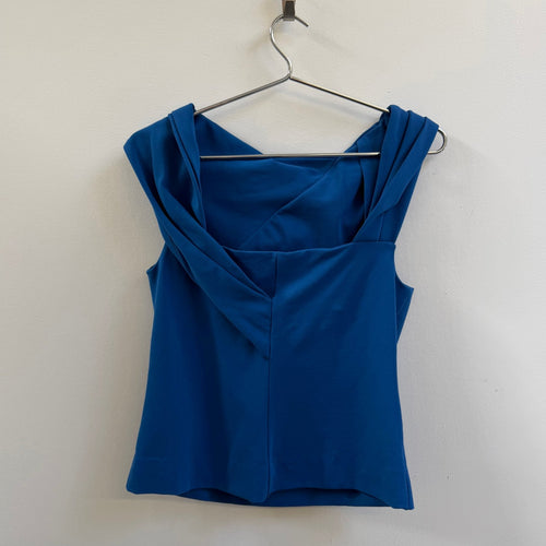 SS16 Balenciaga Pleat Detail Sleeveless Top