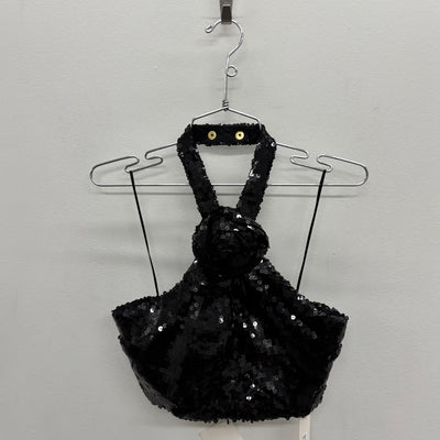 Balmain Sequence Rose Halter Top