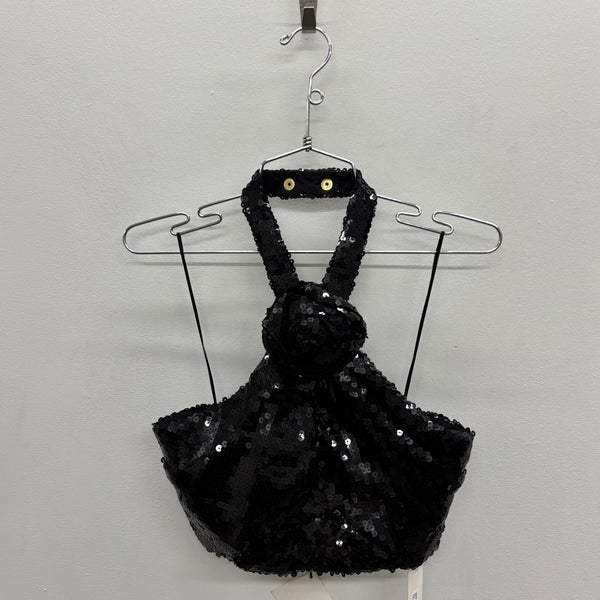 Balmain Sequence Rose Halter Top