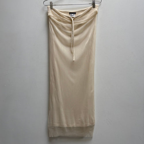 00s Ann Demeulemeester Silk Tulle Maxi Skirt