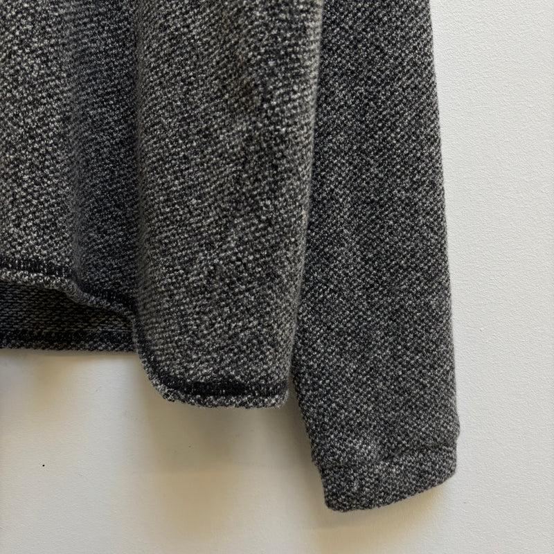 Empirio Armani Salt & Pepper Wool Knit Cardigan