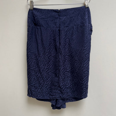 Balenciaga By Nicolas Ghesquiere Patterned Silk Skirt