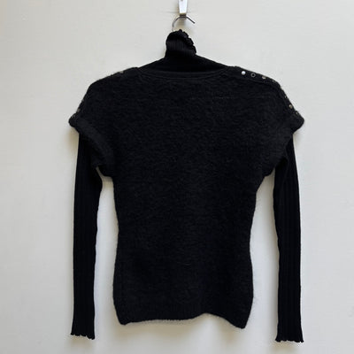 Roberto Cavalli Mohair Studded Shoulder Knit Long Sleeve