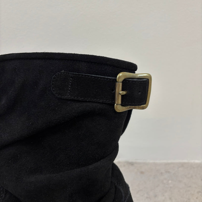 Mihara Yasuhiro Twisted Suede Engineer Boots