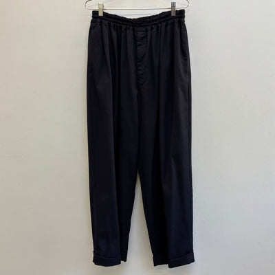 Comme Des Garçons Homme Plus Dark Navy Elastic Waist Trousers